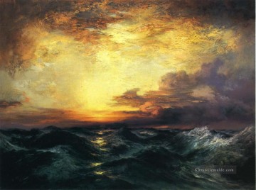  sonne - Thomas Moran Pacific Sonnenuntergang Seestück